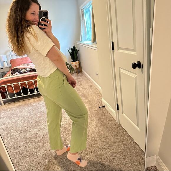 THE GREAT. Green Cotton Pants 30 - Picture 2 of 13